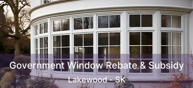 Government Window Rebate & Subsidy Lakewood - SK