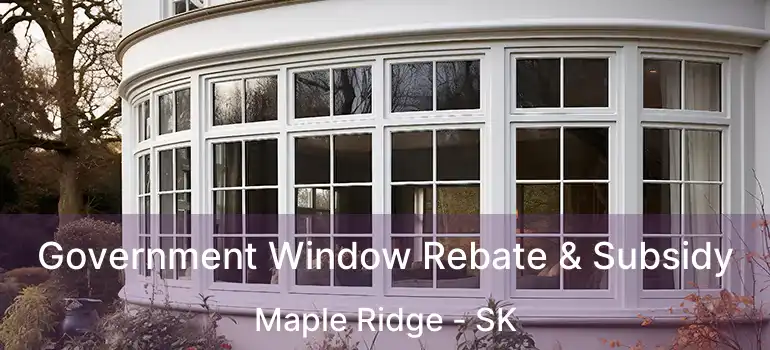 Government Window Rebate & Subsidy Maple Ridge - SK