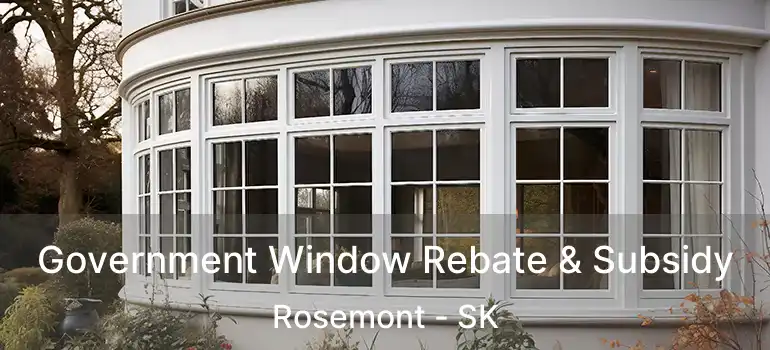  Government Window Rebate & Subsidy Rosemont - SK