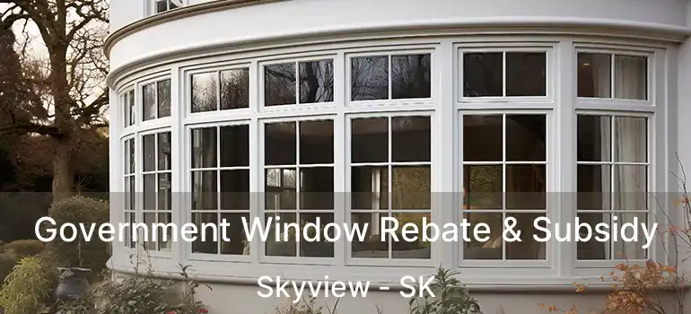 Government Window Rebate & Subsidy Skyview - SK