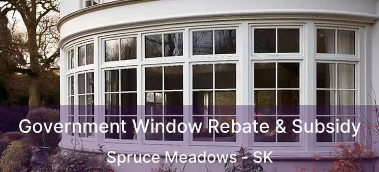 Government Window Rebate & Subsidy Spruce Meadows - SK